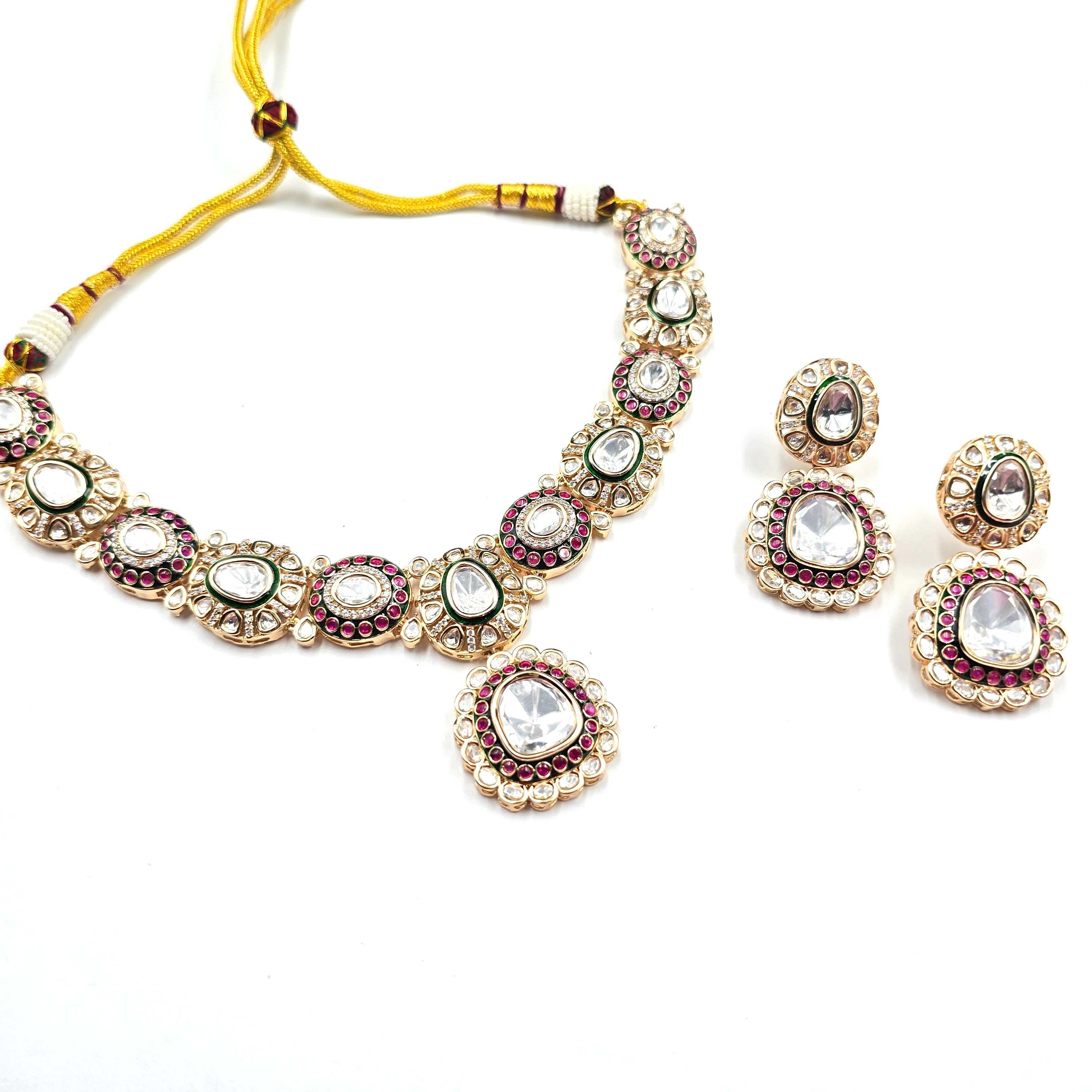 Zarqa Ruby Necklace Set