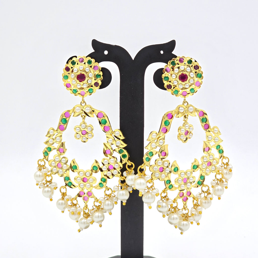 Dharohar Jadau Chandbalis