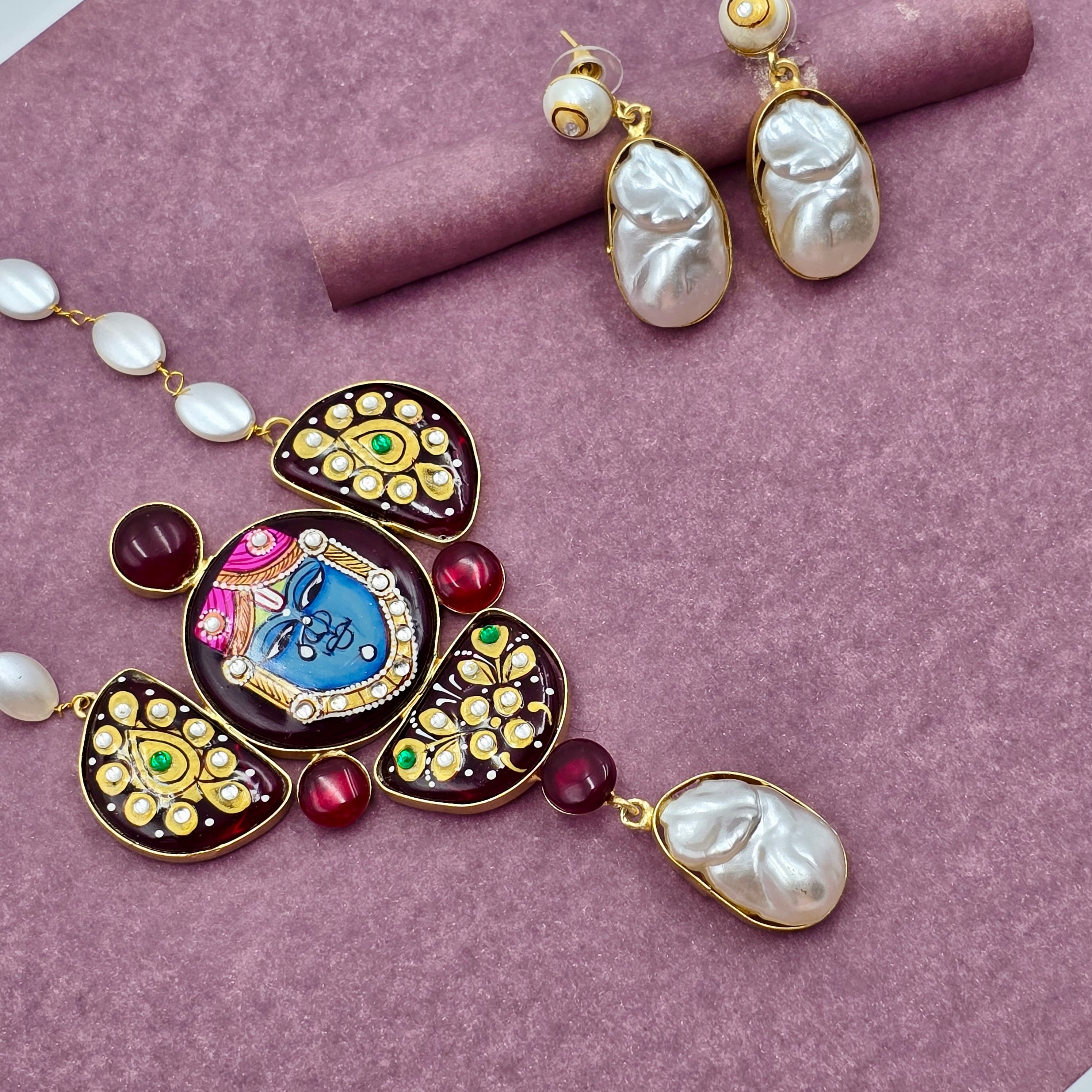 Shrinath Ji Necklace Set