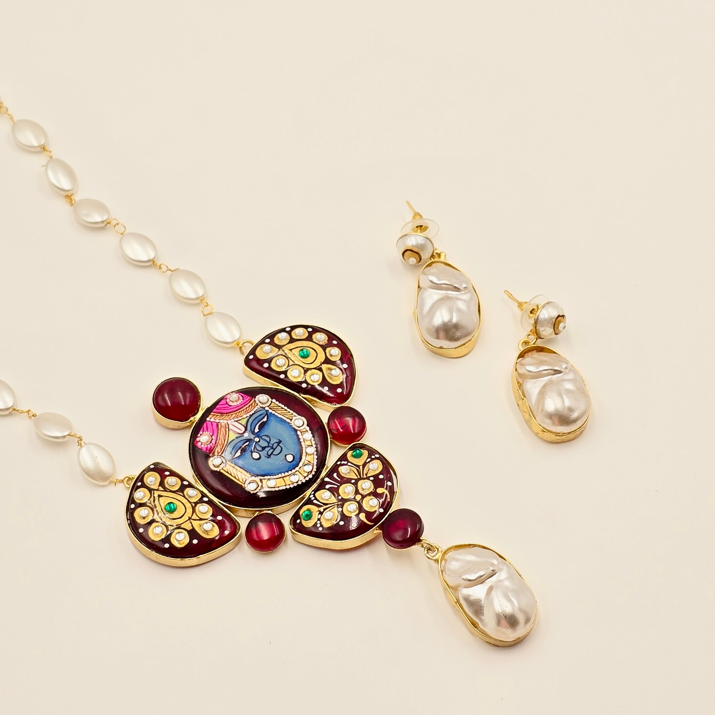 Shrinath Ji Necklace Set