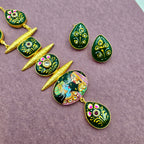 Radha - Krishan Statement Necklace Set With Studs