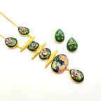 Radha - Krishan Statement Necklace Set With Studs