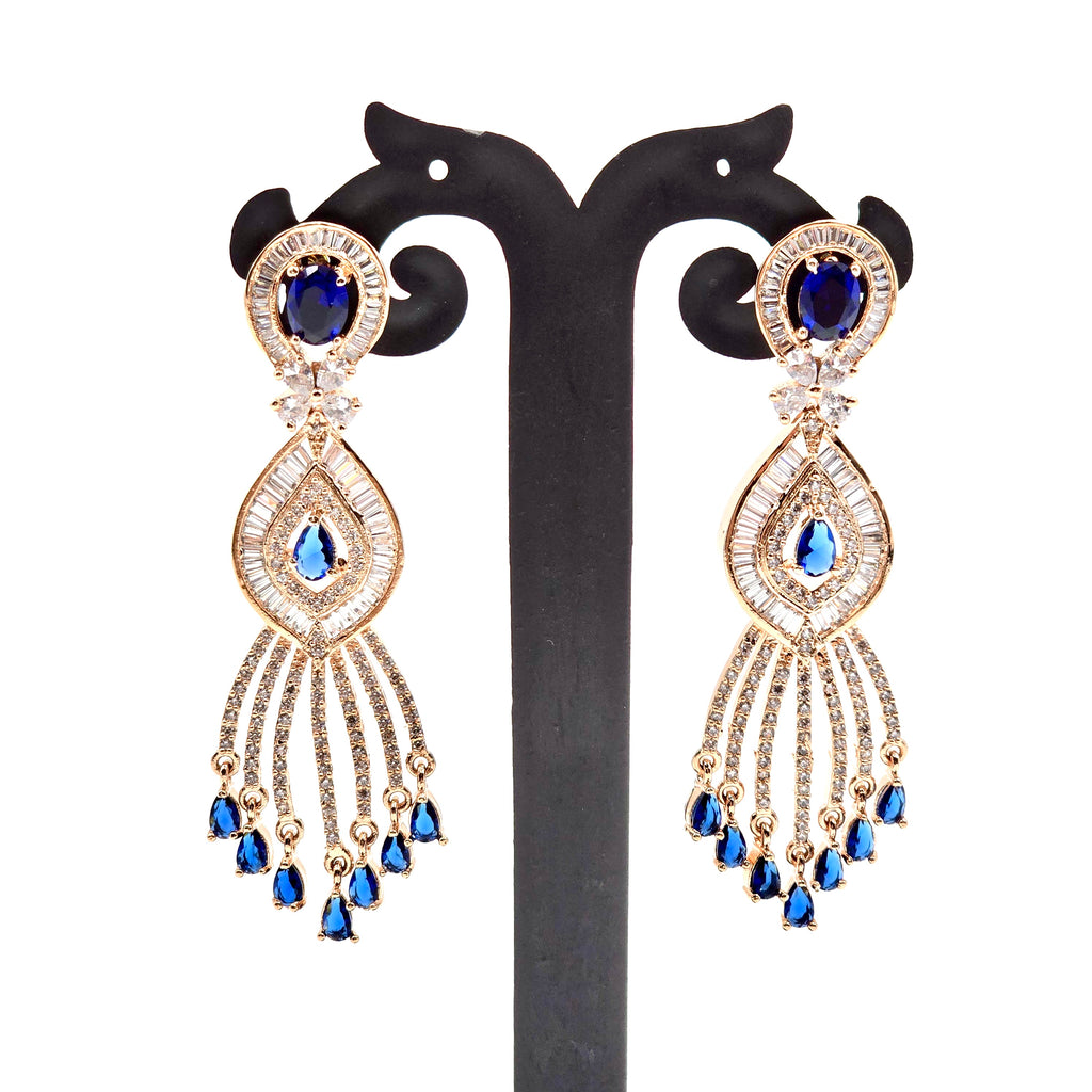 Starlit Sapphire Danglers