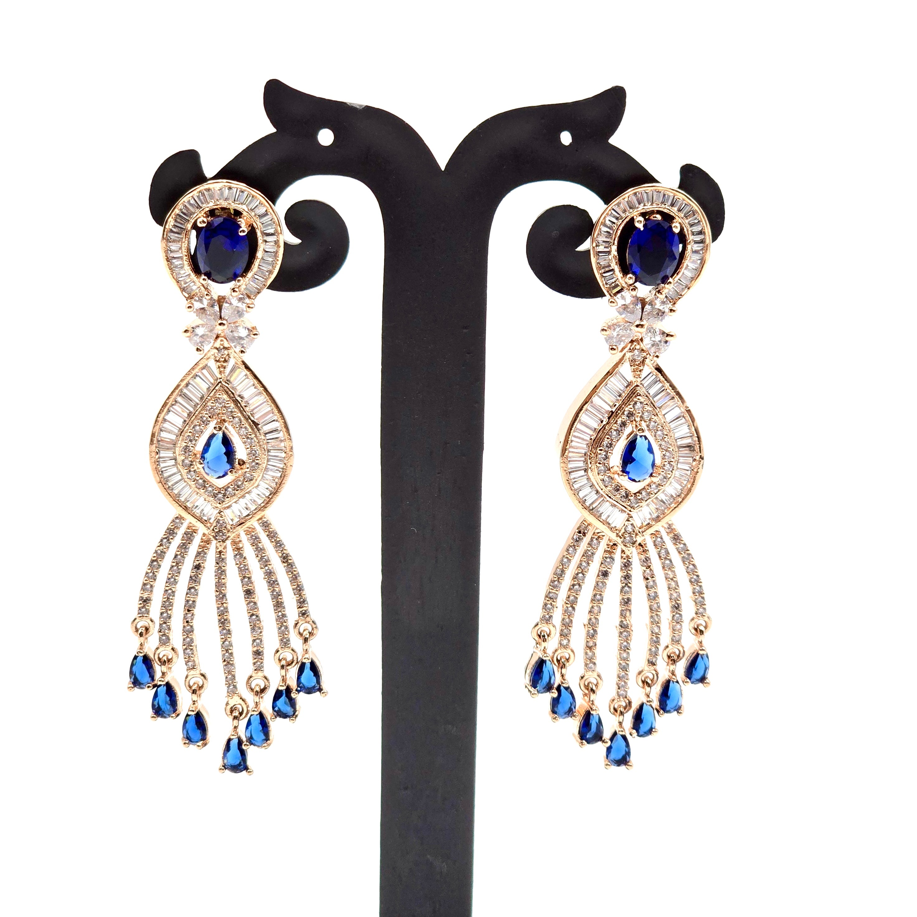 Starlit Sapphire Danglers