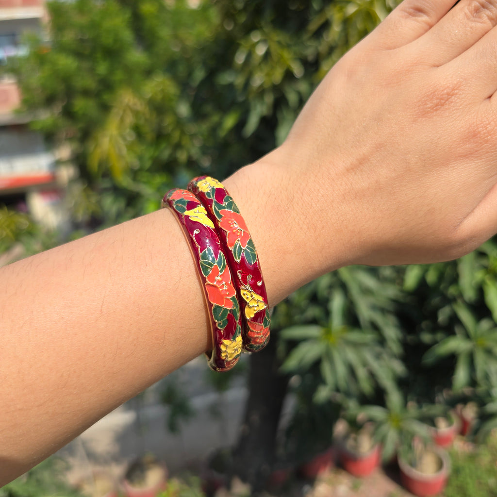 Vintage Enamel Single Bangle
