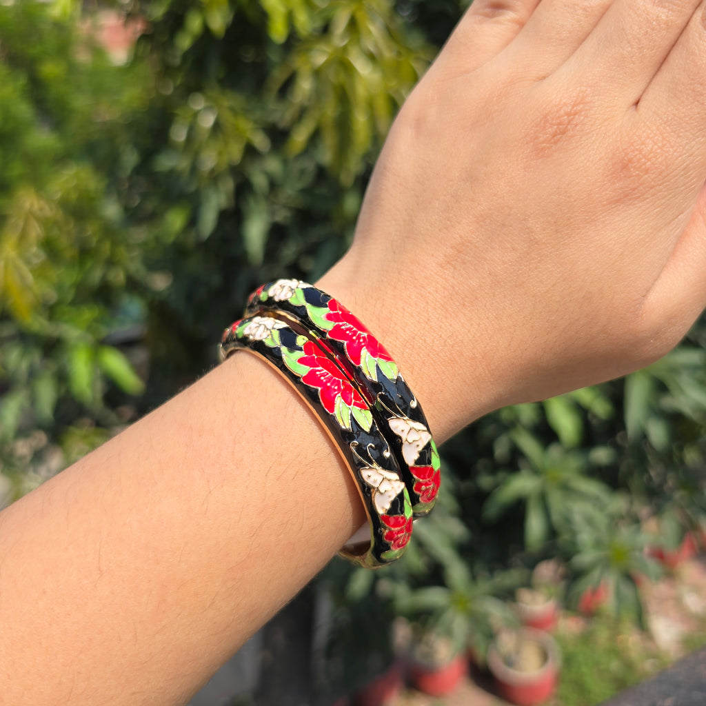 Vintage Enamel Single Bangle