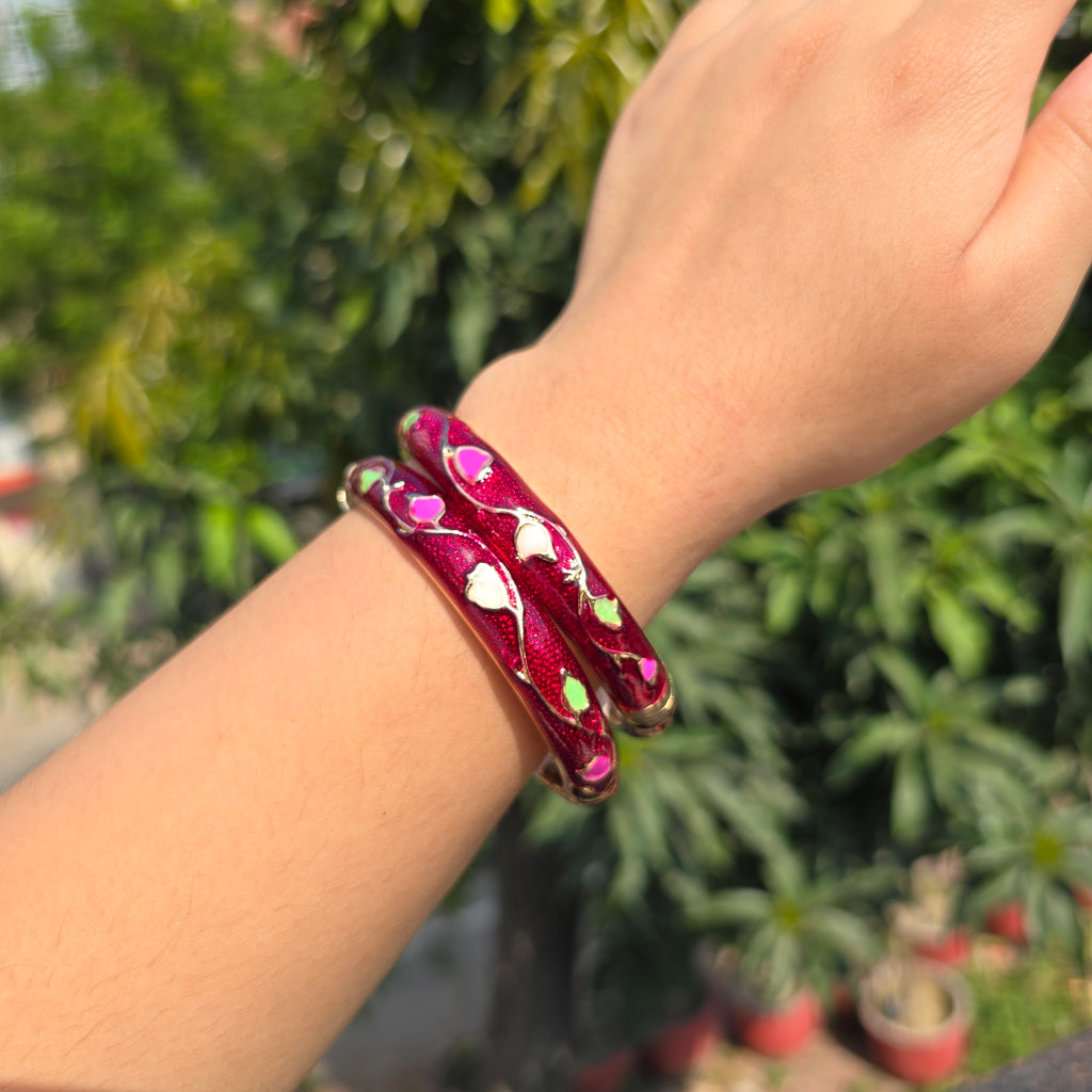 Vintage Enamel Single Bangle