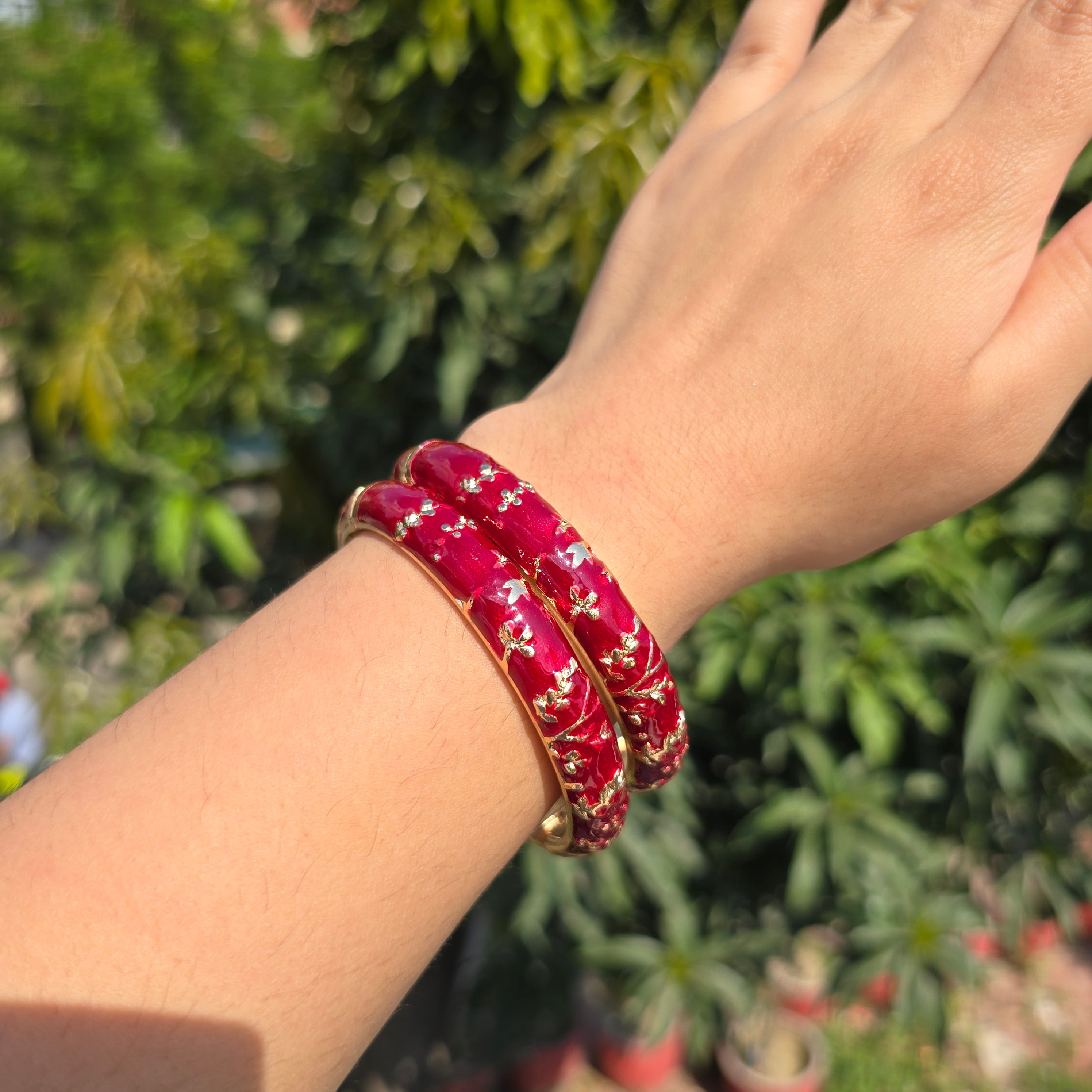 Vintage Enamel Single Bangle