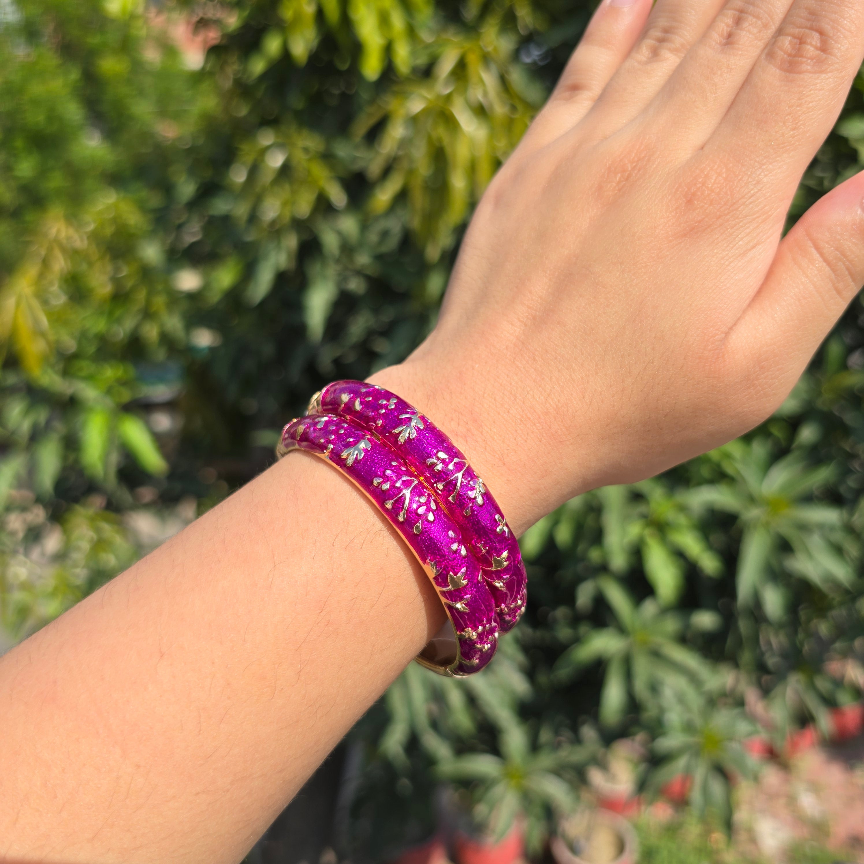 Vintage Enamel Single Bangle