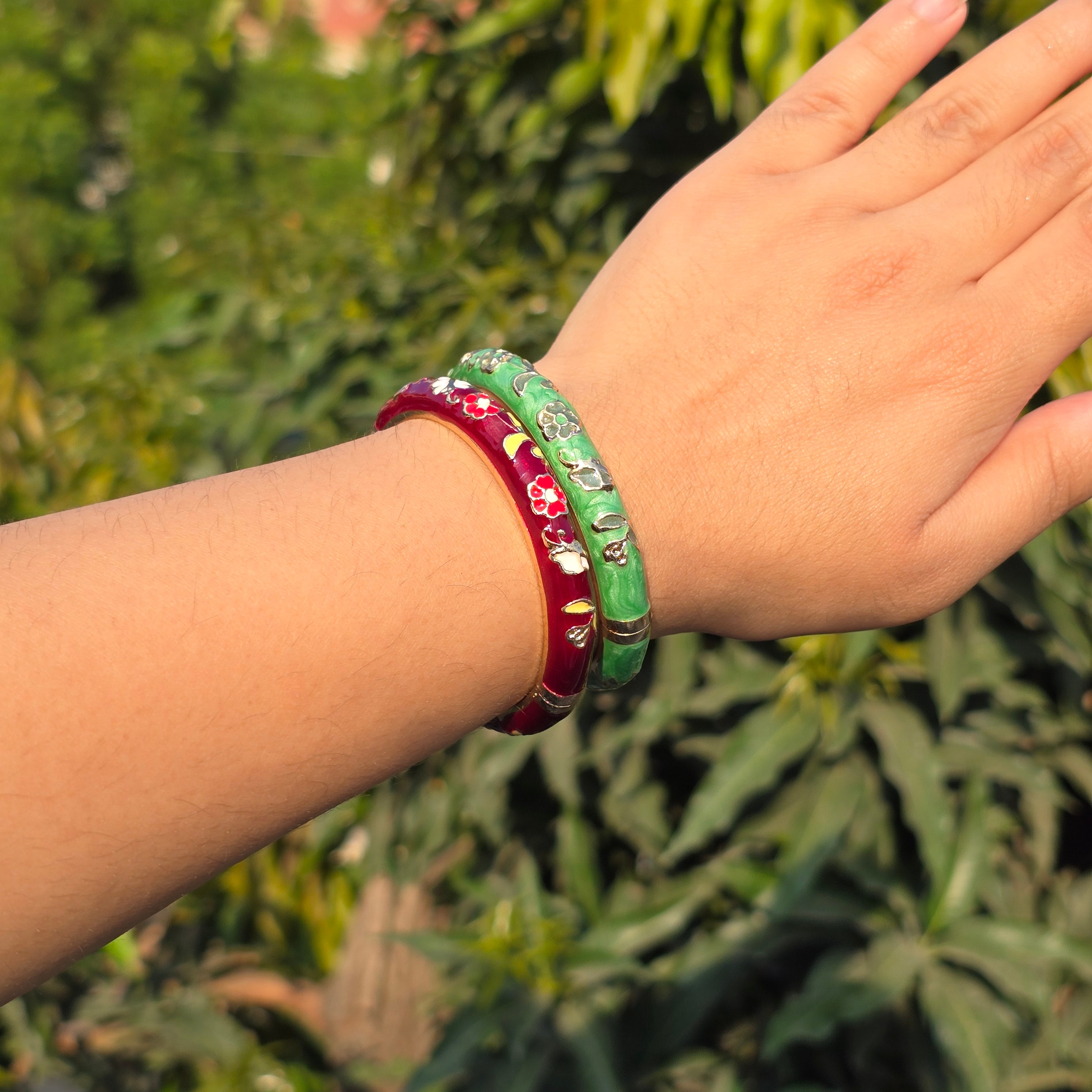 Vintage Enamel Single Bangle