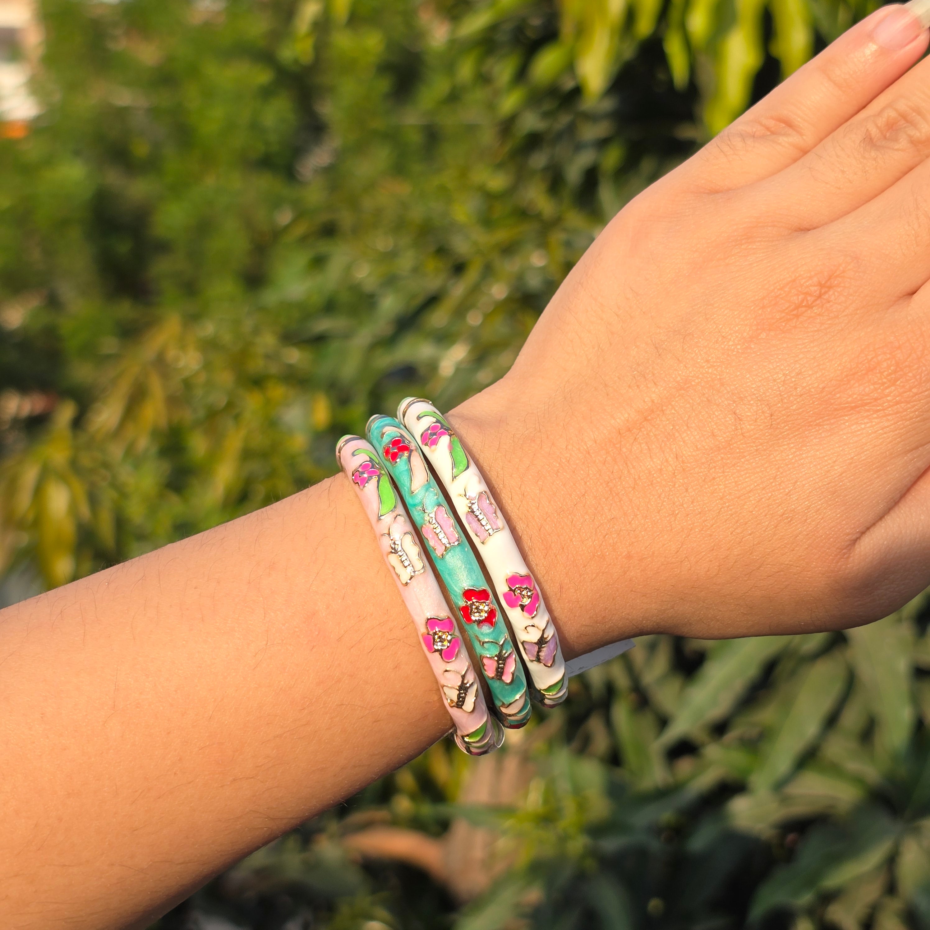 Vintage Enamel Single Bangle