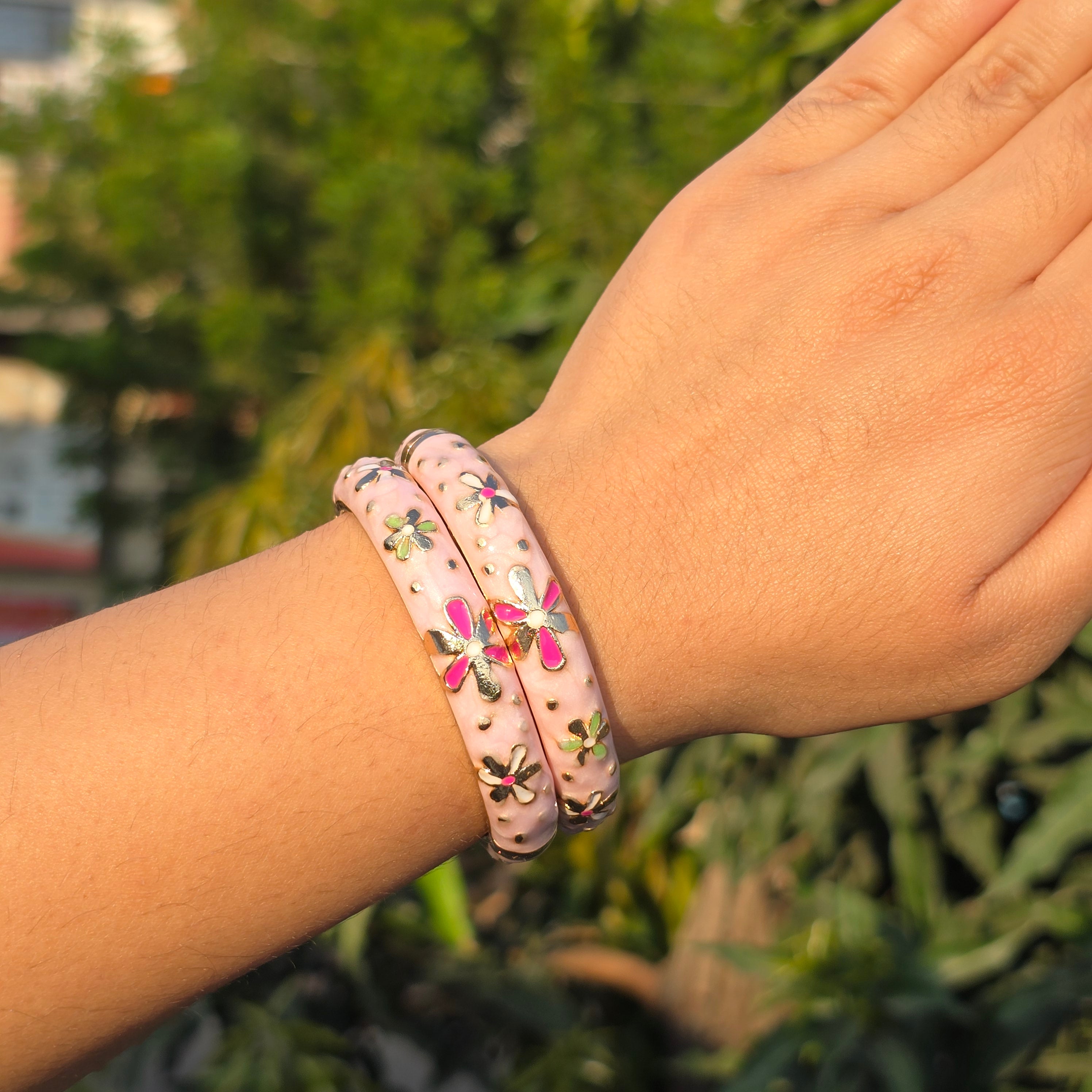 Vintage Enamel Single Bangle