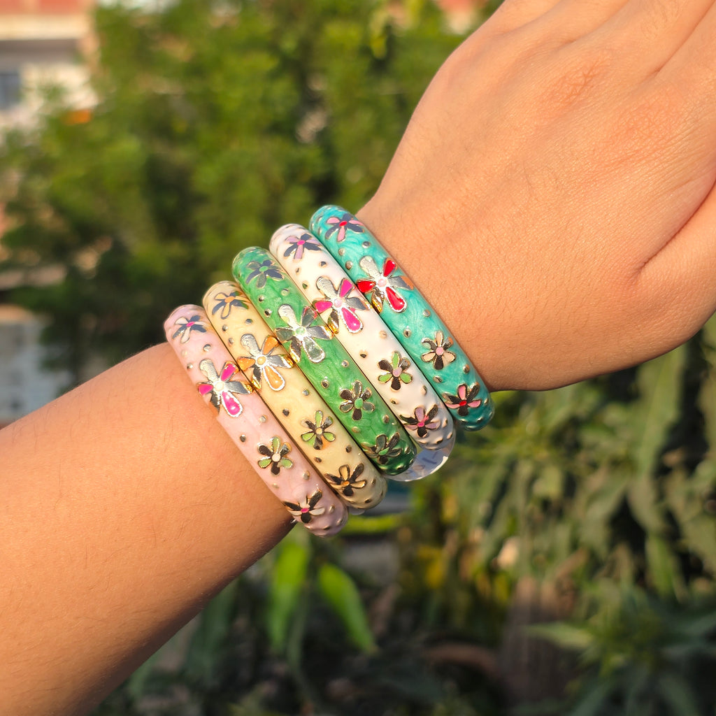 Vintage Enamel Single Bangle