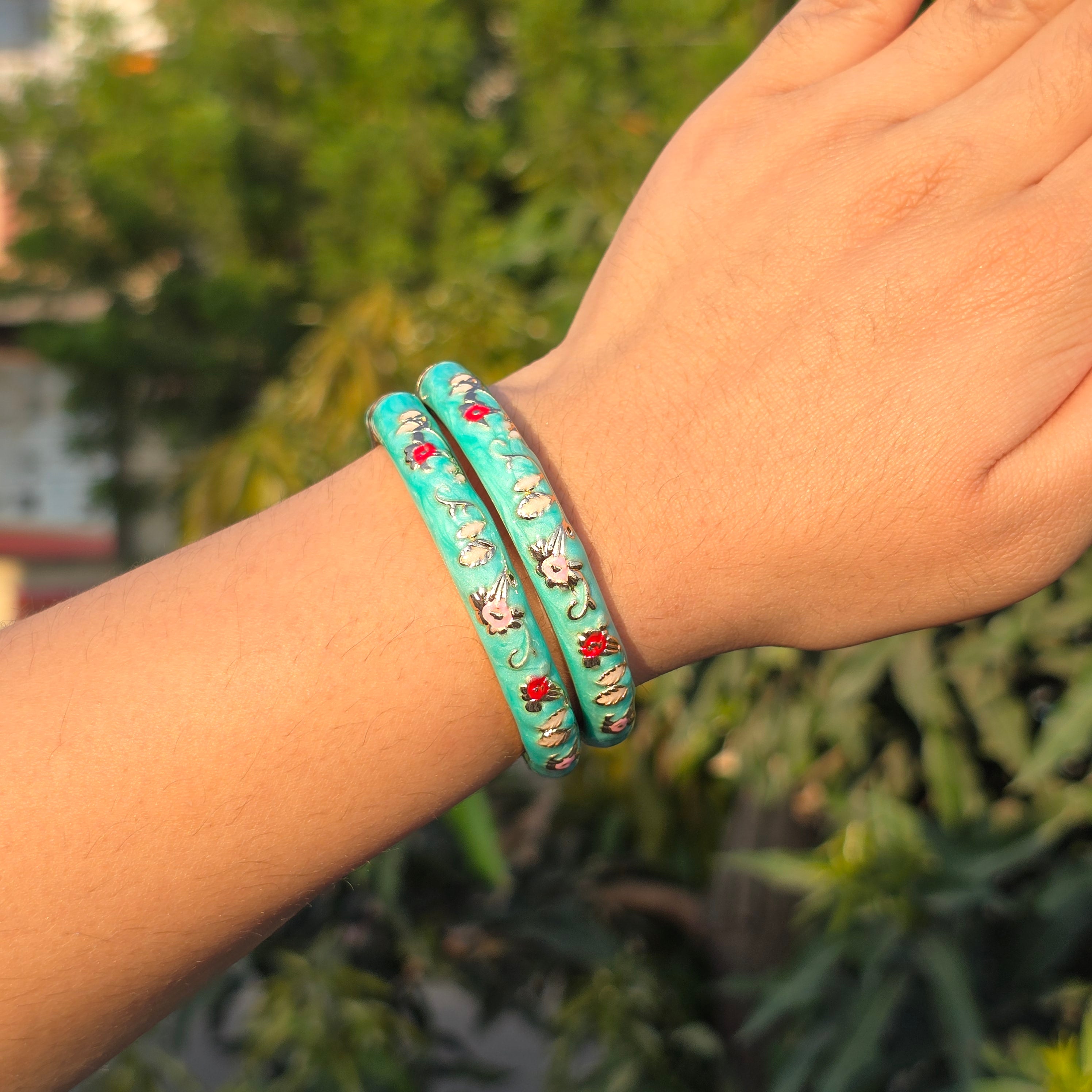 Vintage Enamel Single Bangle