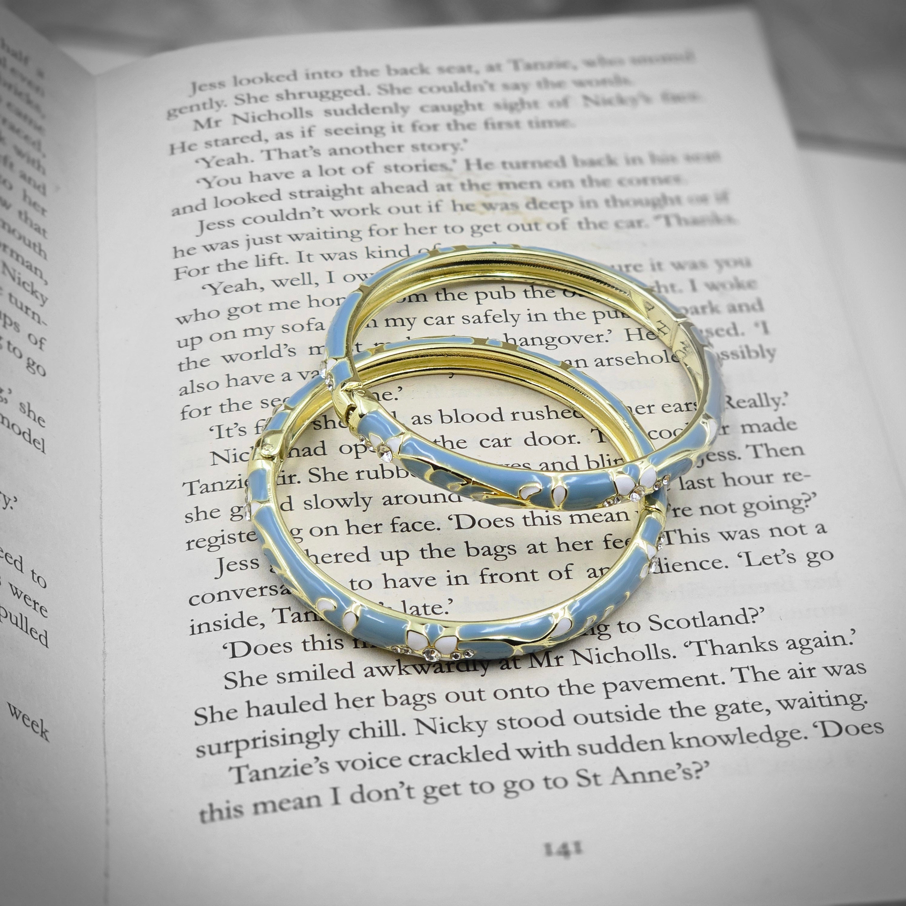 Vintage Enamel Bangle - Pair of 2