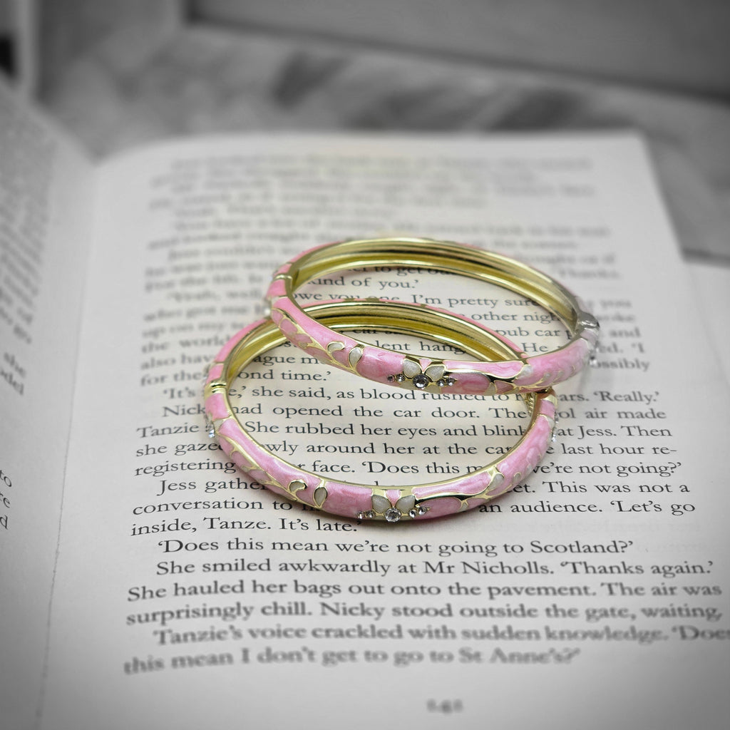 Vintage Enamel Bangle - Pair of 2