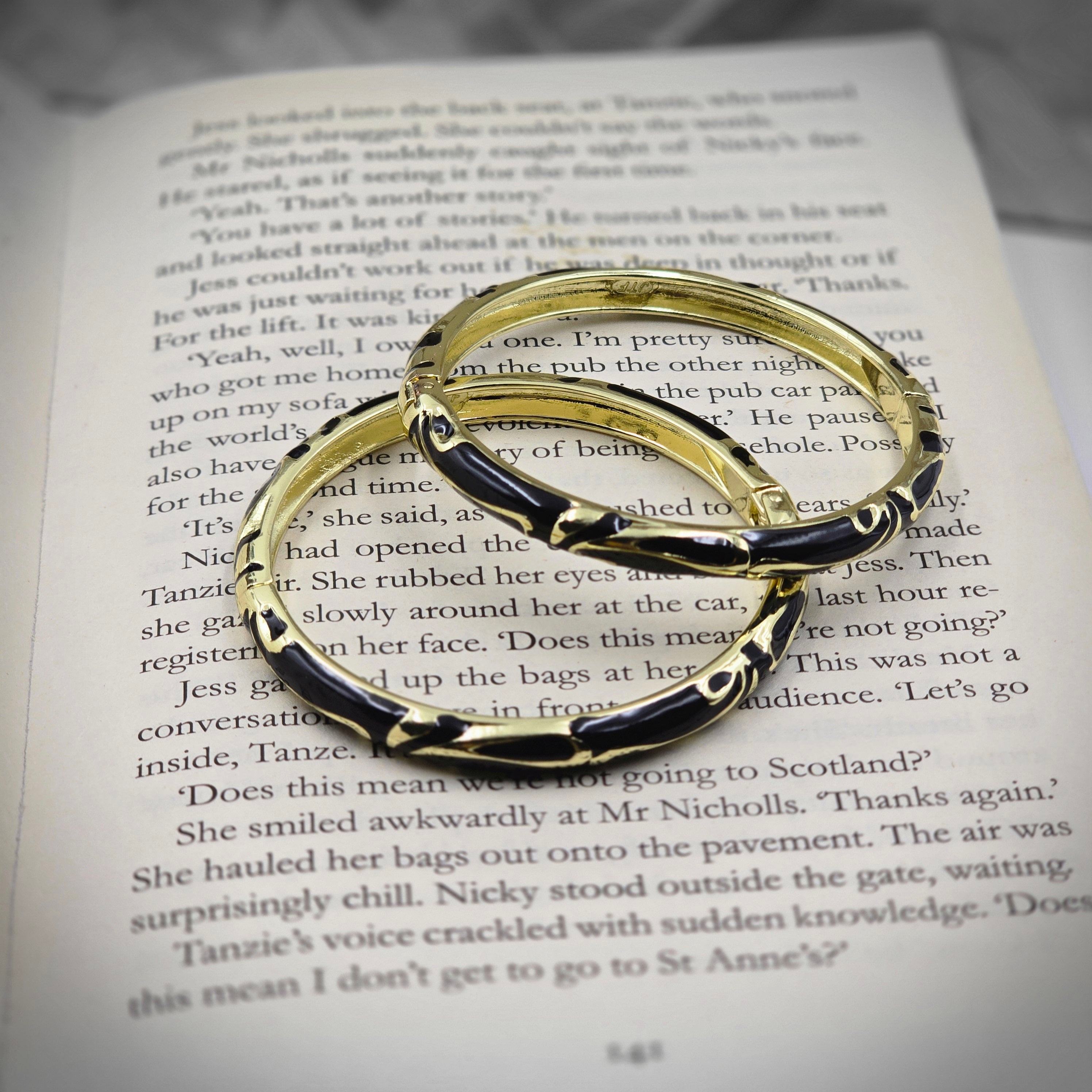 Vintage Enamel Bangle - Pair of 2