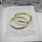 Vintage Enamel Bangle - Pair of 2