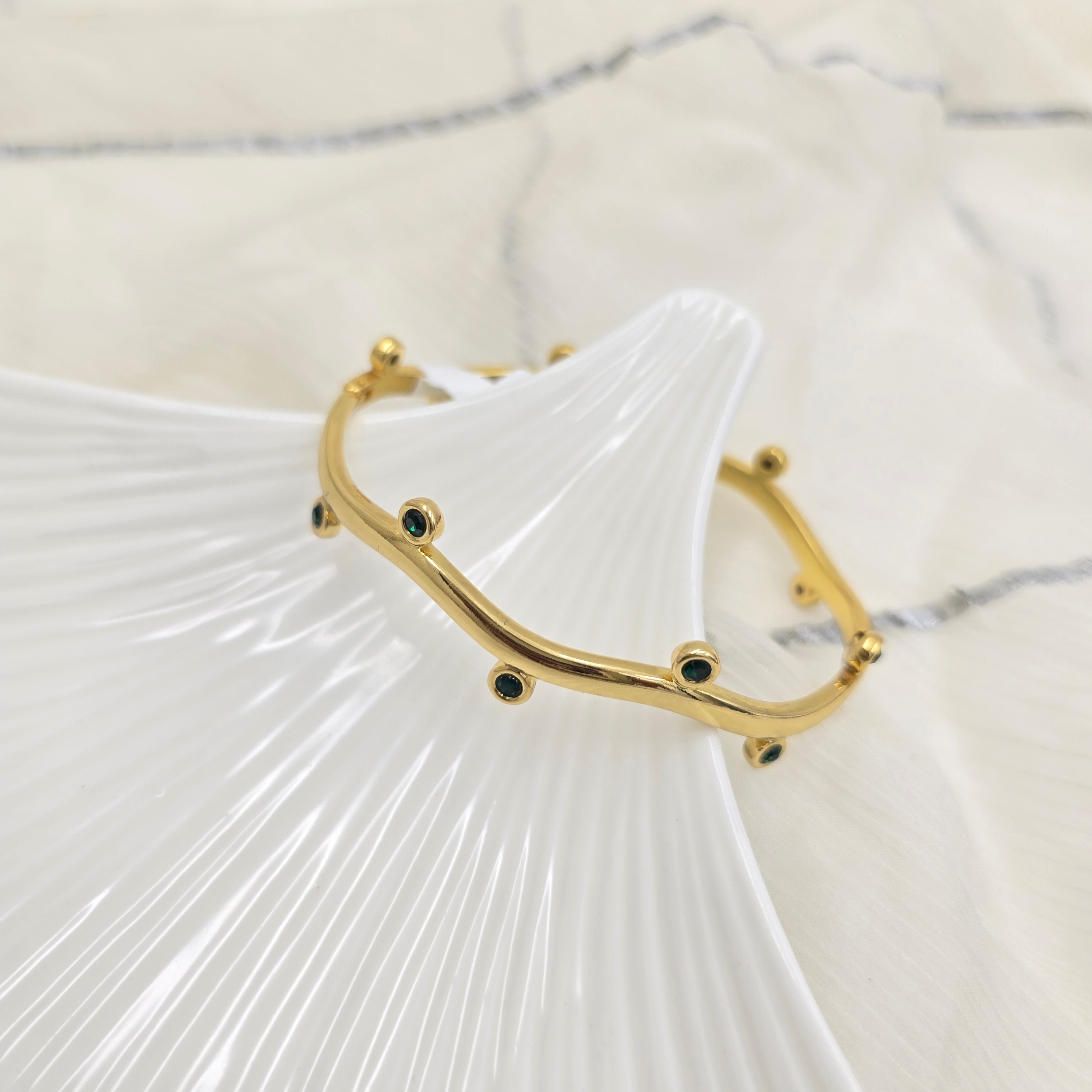 Emerald Studded Bracelet