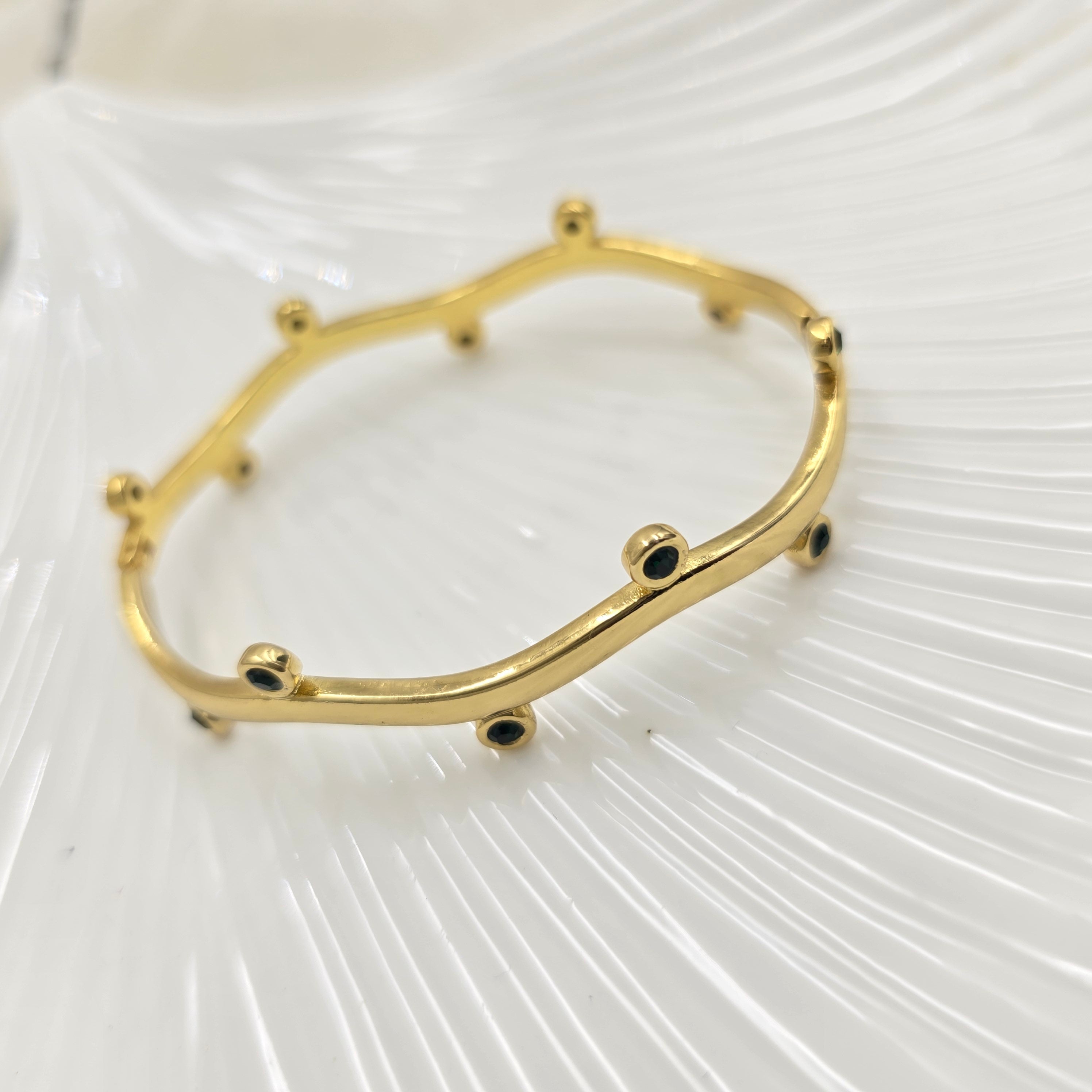 Emerald Studded Bracelet