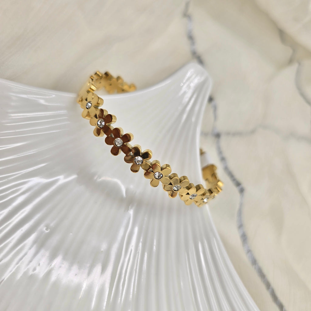 Floral Studded Bracelet