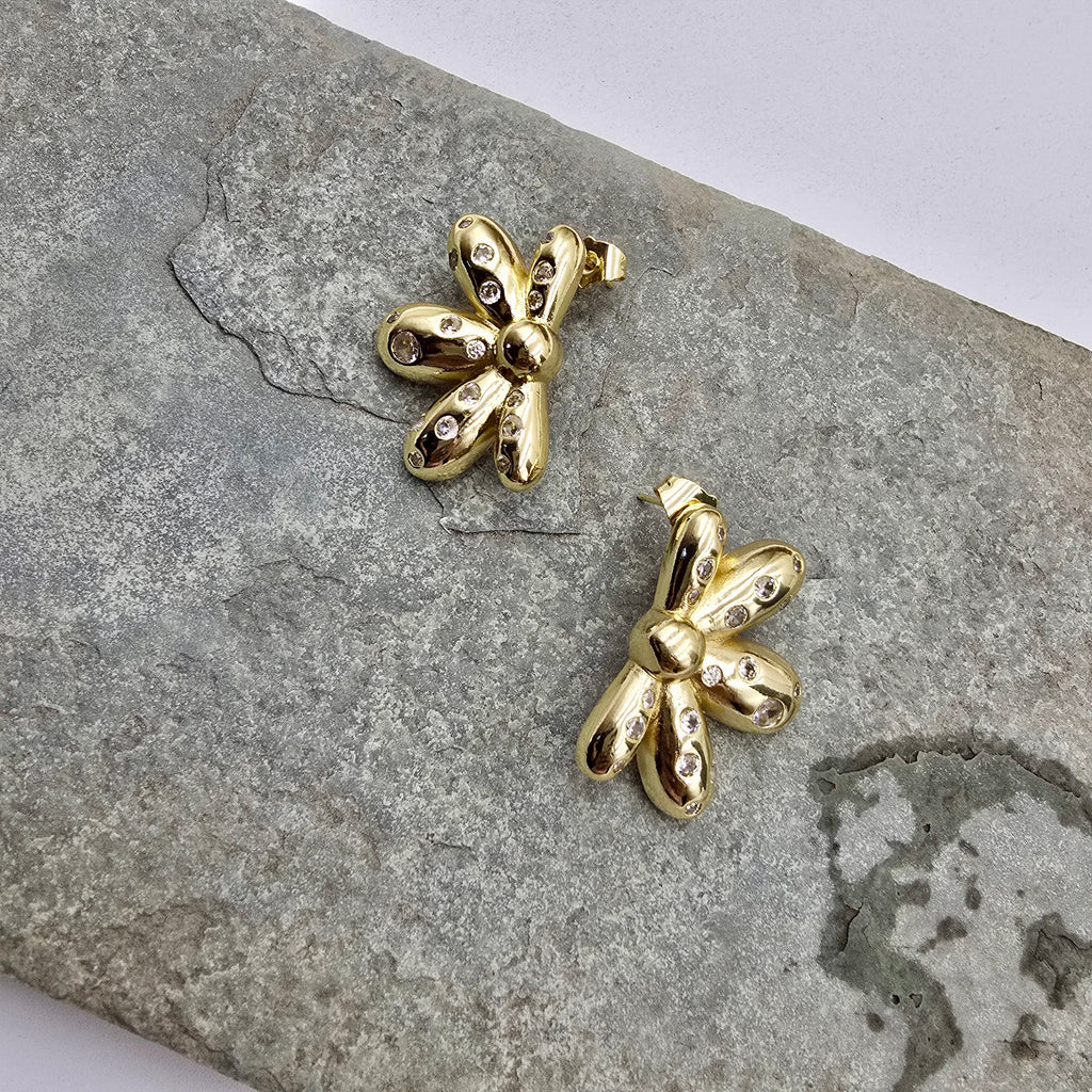 Half Flower Studs
