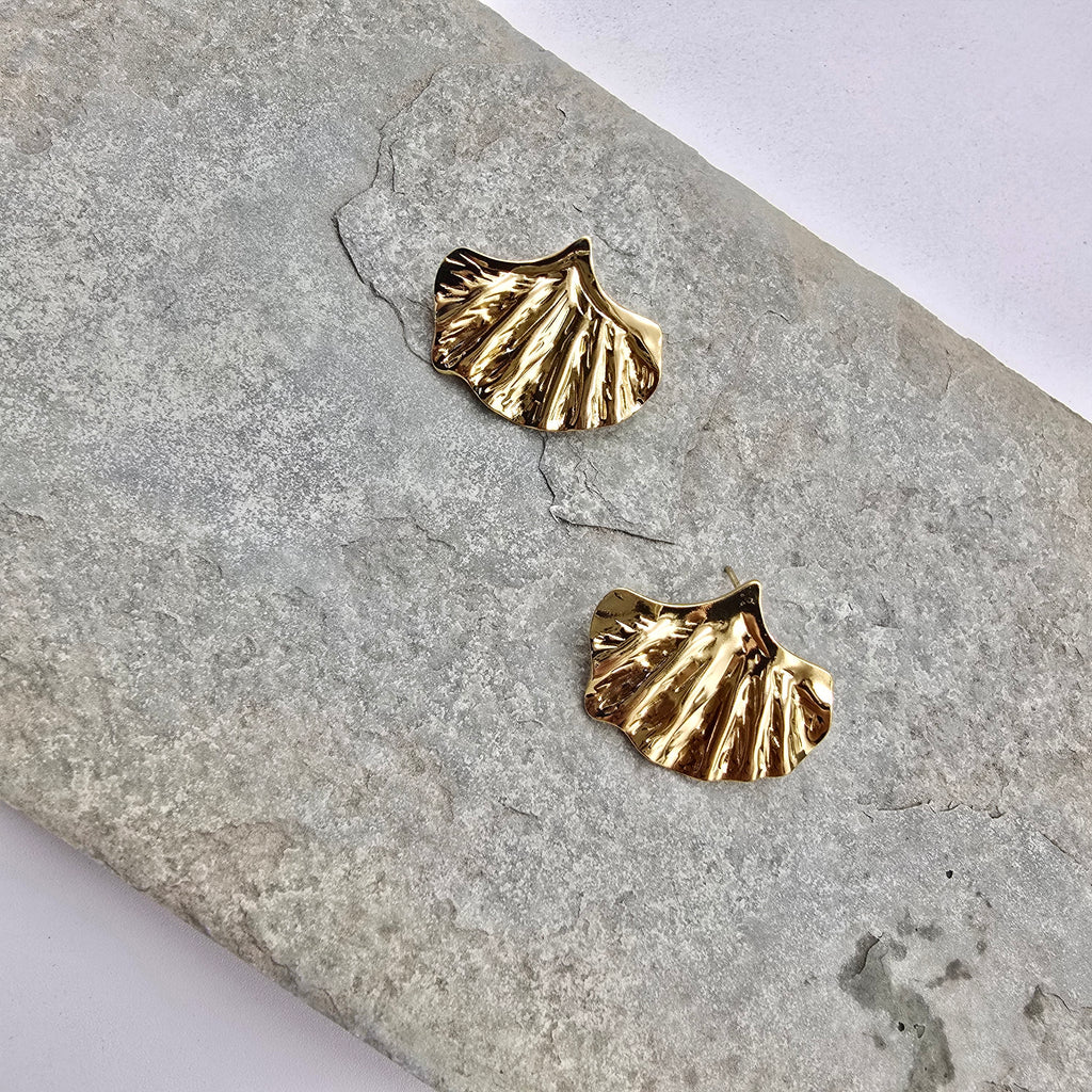 Gold Leaf Studs