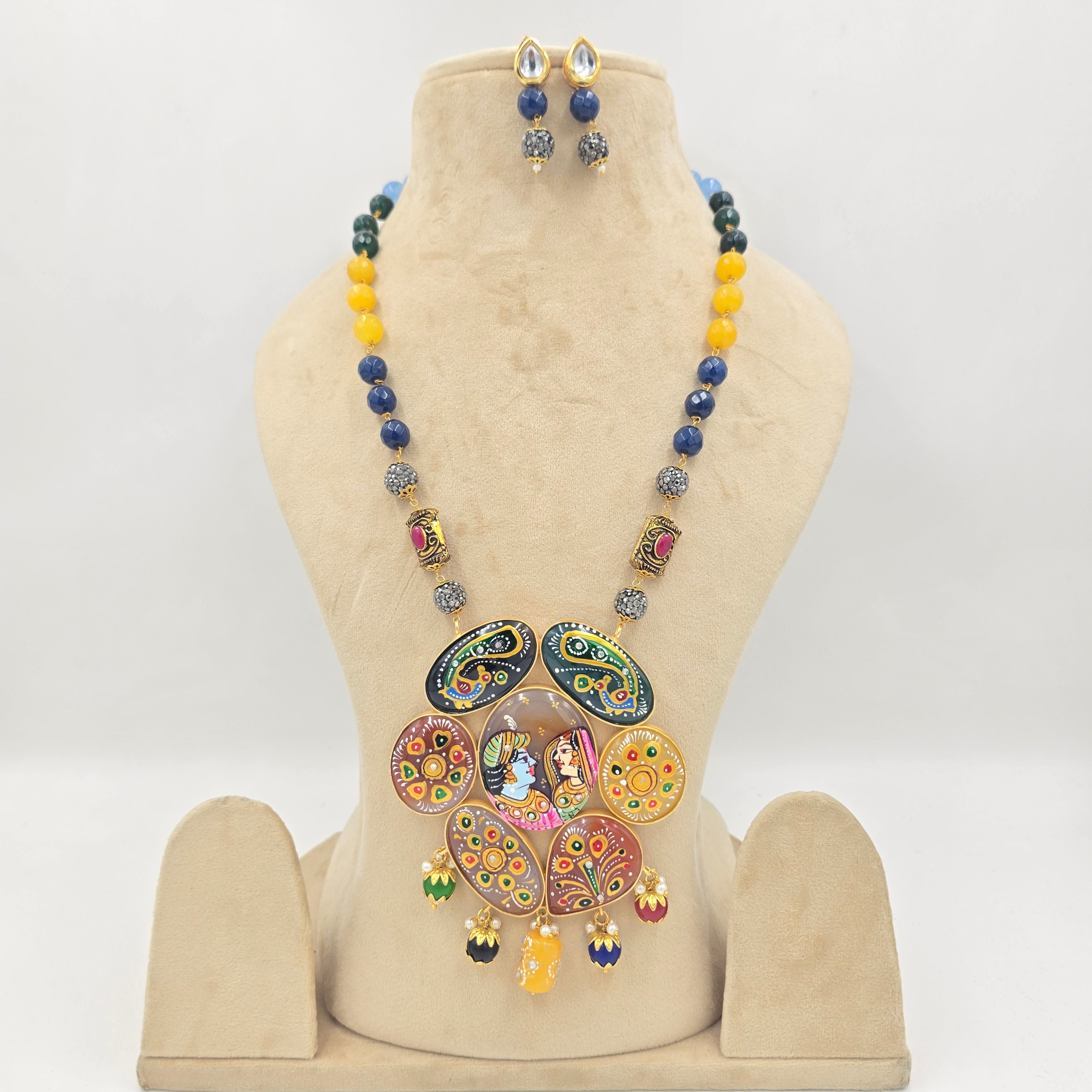 Radha - Krishan Beaded Necklace Set