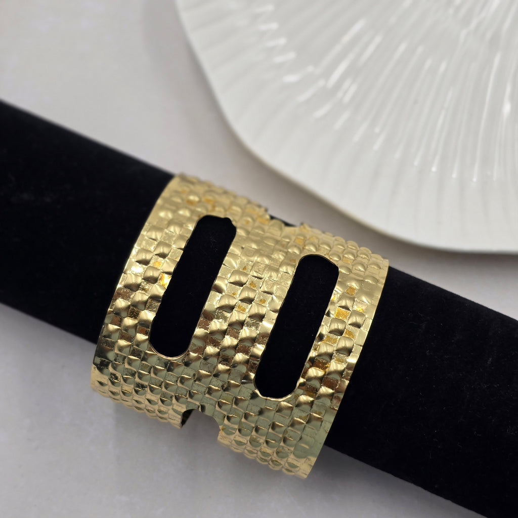 Statement Brass Bracelet Adjustable (Anti Tarnish)