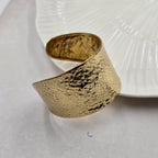 Curvy Brass Bracelet Adjustable (Anti Tarnish)