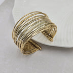 Multi Layered Brass Bracelet Adjustable (Anti Tarnish)