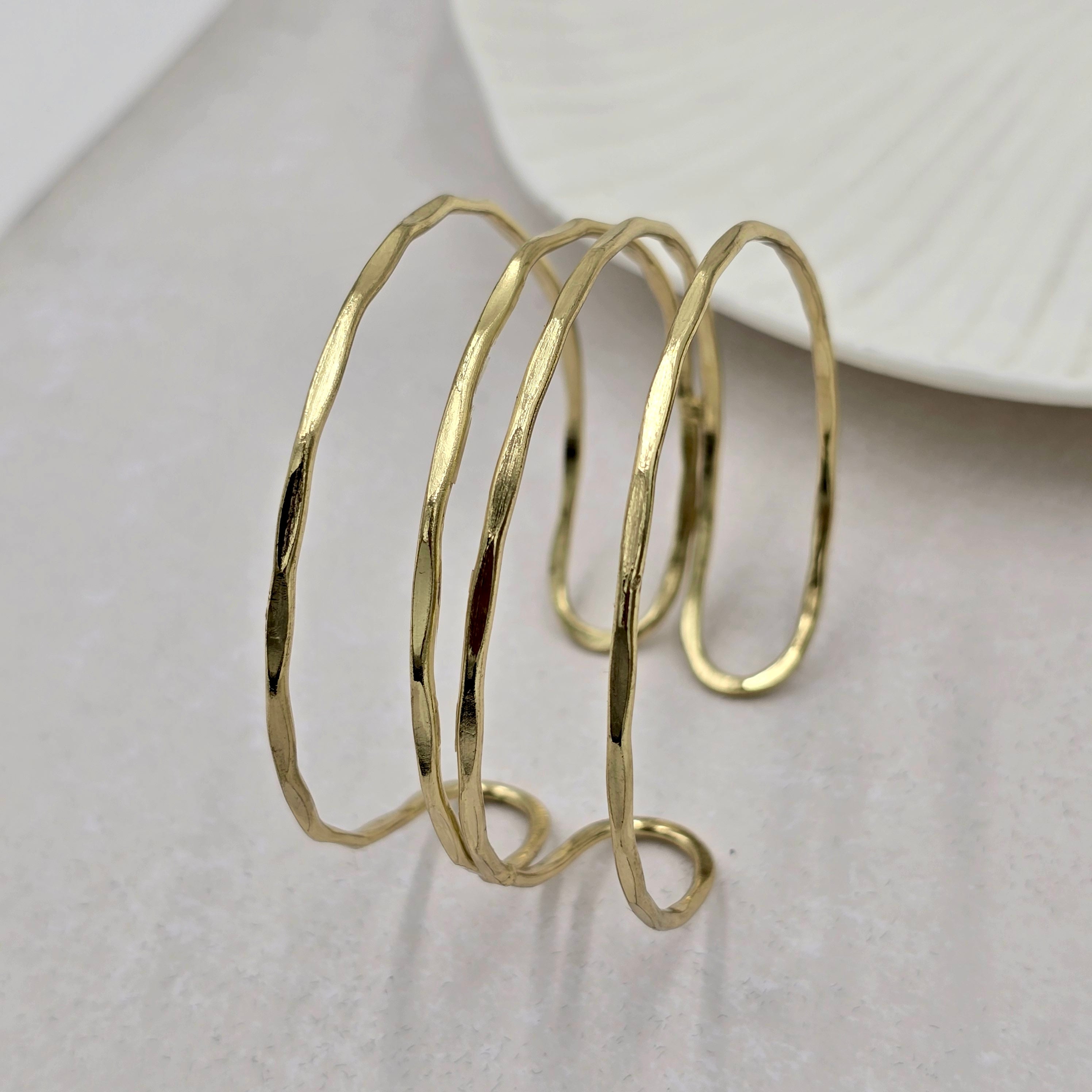 Four Layered Brass Bracelet Adjustable (Anti Tarnish)