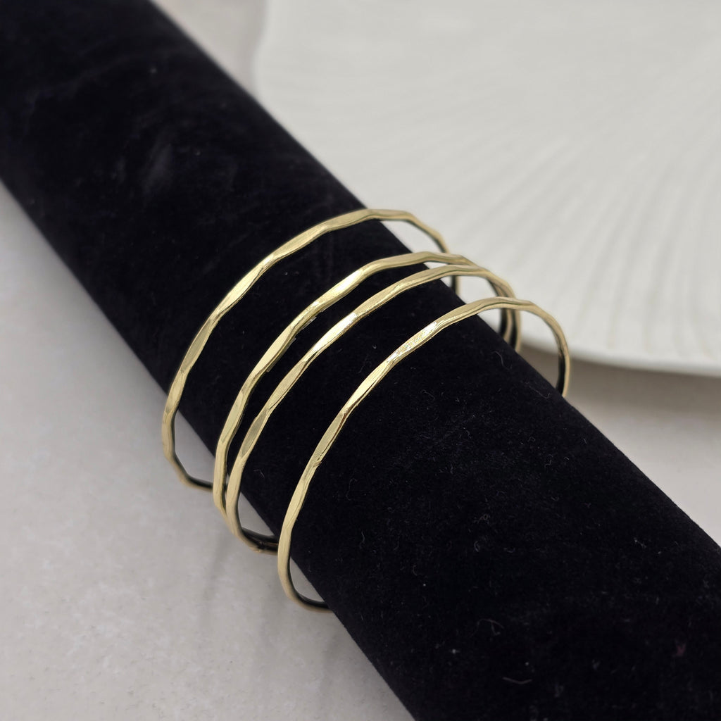 Four Layered Brass Bracelet Adjustable (Anti Tarnish)
