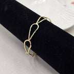 Luna Loop Brass Bracelet Adjustable (Anti Tarnish)