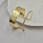 Hammered Brass Bracelet Adjustable (Anti Tarnish)