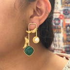 Statement Danglers with Bird