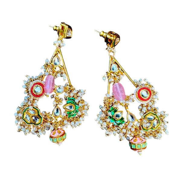 Royal Bloom Chandbali Earrings