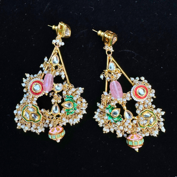 Royal Bloom Chandbali Earrings