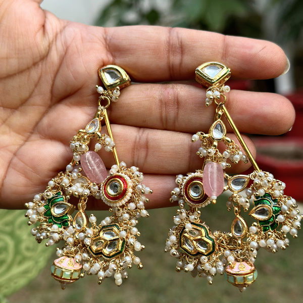 Royal Bloom Chandbali Earrings