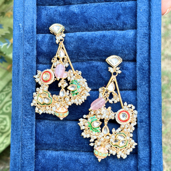 Royal Bloom Chandbali Earrings