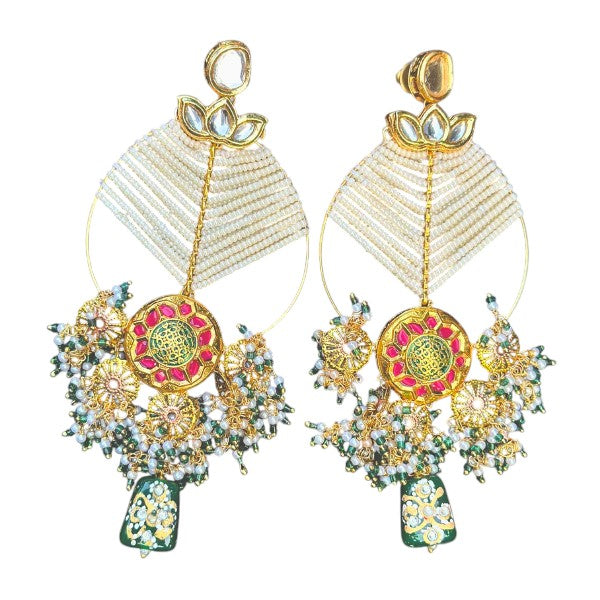 Elegant Floral Chandbalis