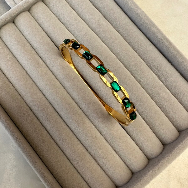 Emerald Baguette Bracelet