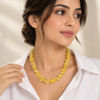 Uncut Semi-precious Stones Necklace