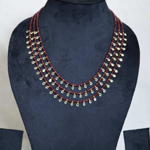 Rudrani Necklace with Semi-precious Stones