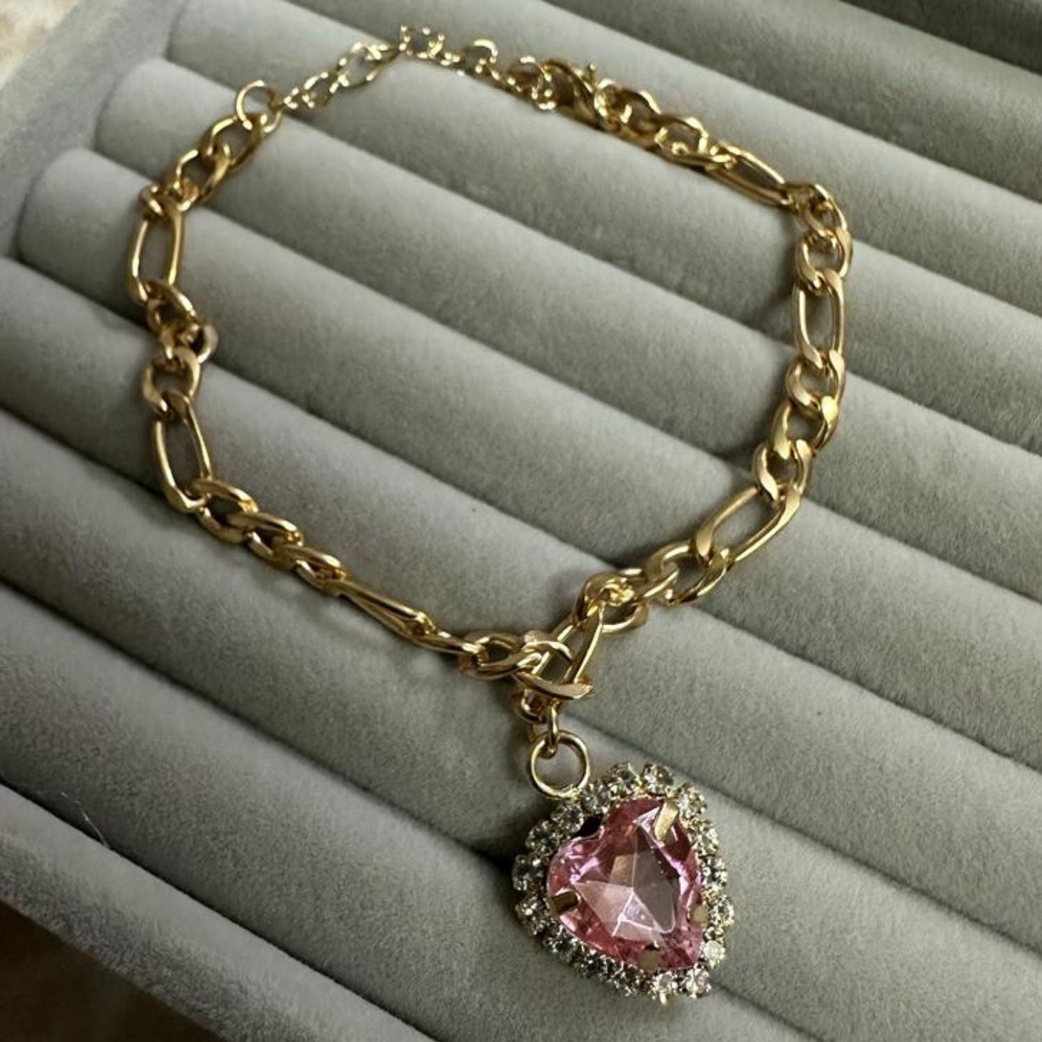 Pink Heart Bracelet