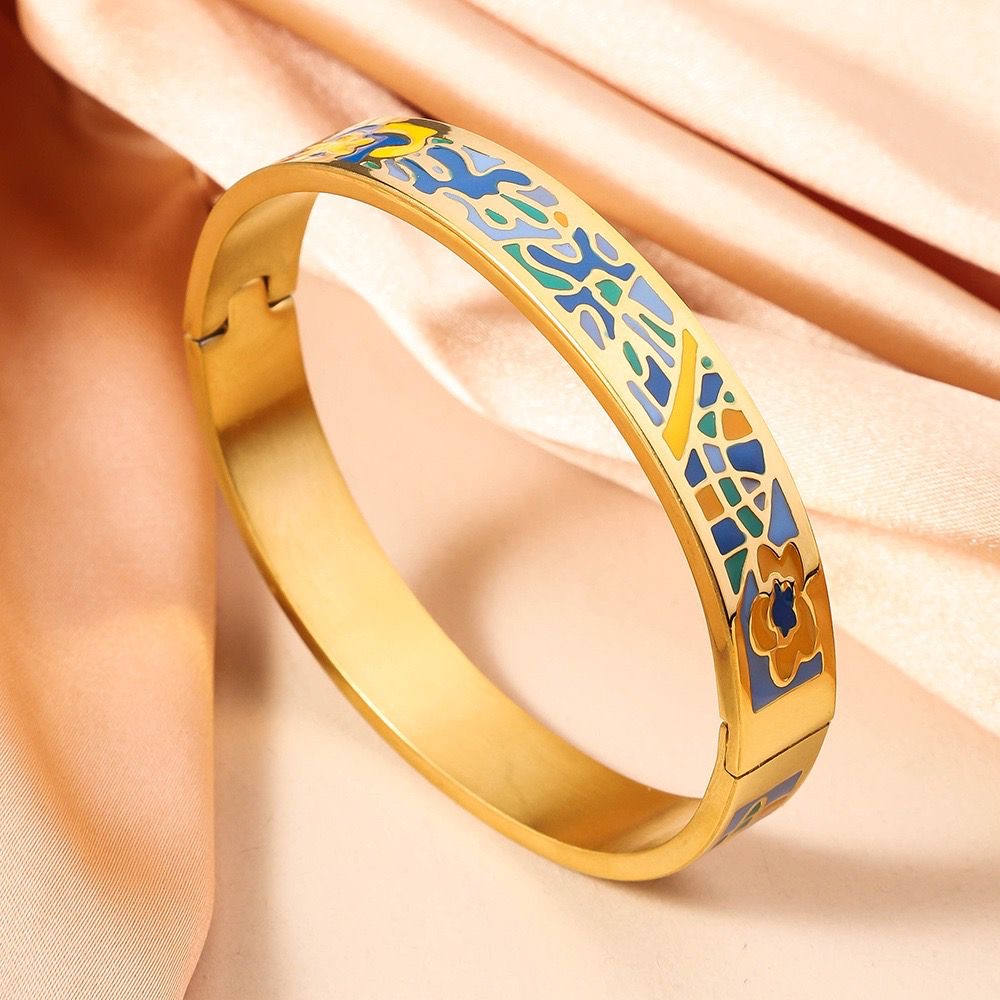 Enamel Statement Bracelet