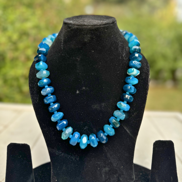 Semi Precious Blue Stones Mala