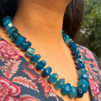 Semi Precious Blue Stones Mala