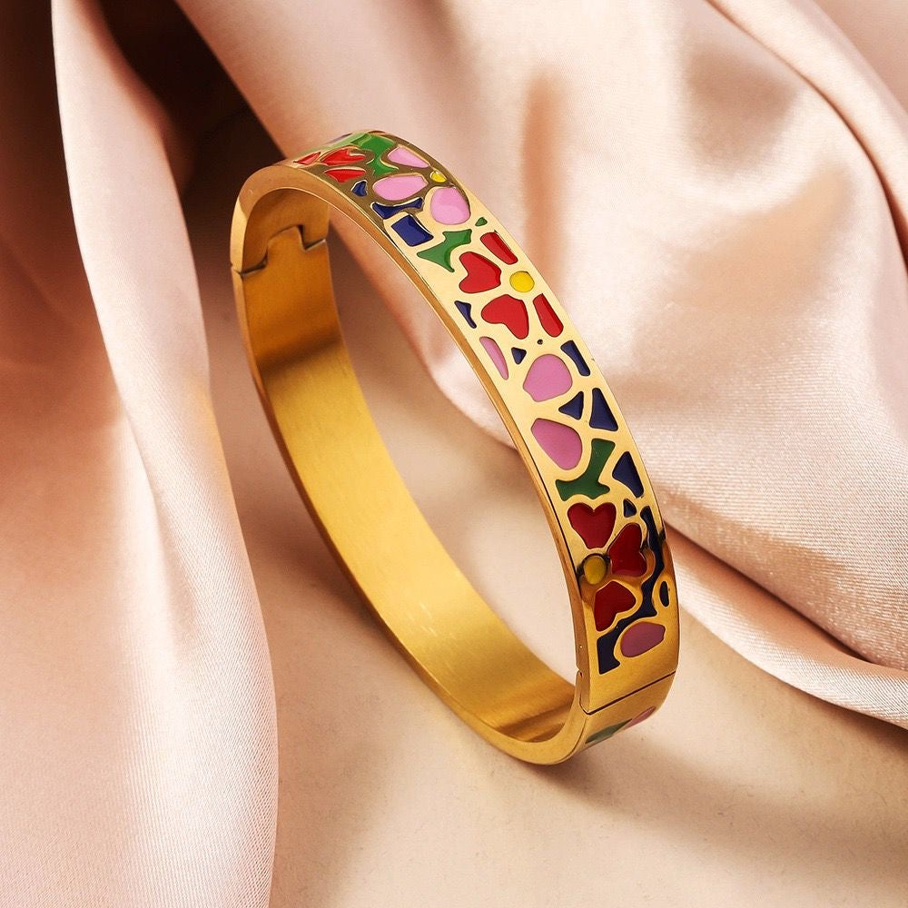 Enamel Statement Bracelet