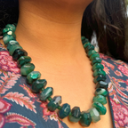 Semi Precious Green Stones Mala